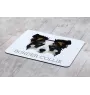 Border Collie - tapis de souris géométrique avec photo et inscription Art-Dog