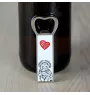 Bolonka, Russian Tsvetnaya Bolonka - bottle opener with a dog, personalized fridge opener, unique gift for a man by Art-Dog brand