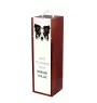 Border Collie - geometric box with a picture and inscription for wine by Art-Dog