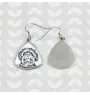 Bolonka - boucles d'oreilles avec chien, boucles d'oreilles pendantes avec photo, bijoux personnalisés avec impression de la marque Art-Dog