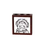 Bolonka, Russian Tsvetnaya Bolonka - pen holder with a dog, desk organizer with a print, personalized desk decoration from the Art-Dog brand.