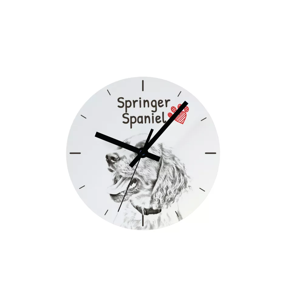 Bolonka - horloge murale avec chien, horloge de table avec impression, décoration personnalisée de la maison de la marque Art-Dog