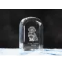 Bolonka - un cube de cristal avec une photo, une photo de chien dans le cristal, un presse-papiers cubique de la marque Art-Dog