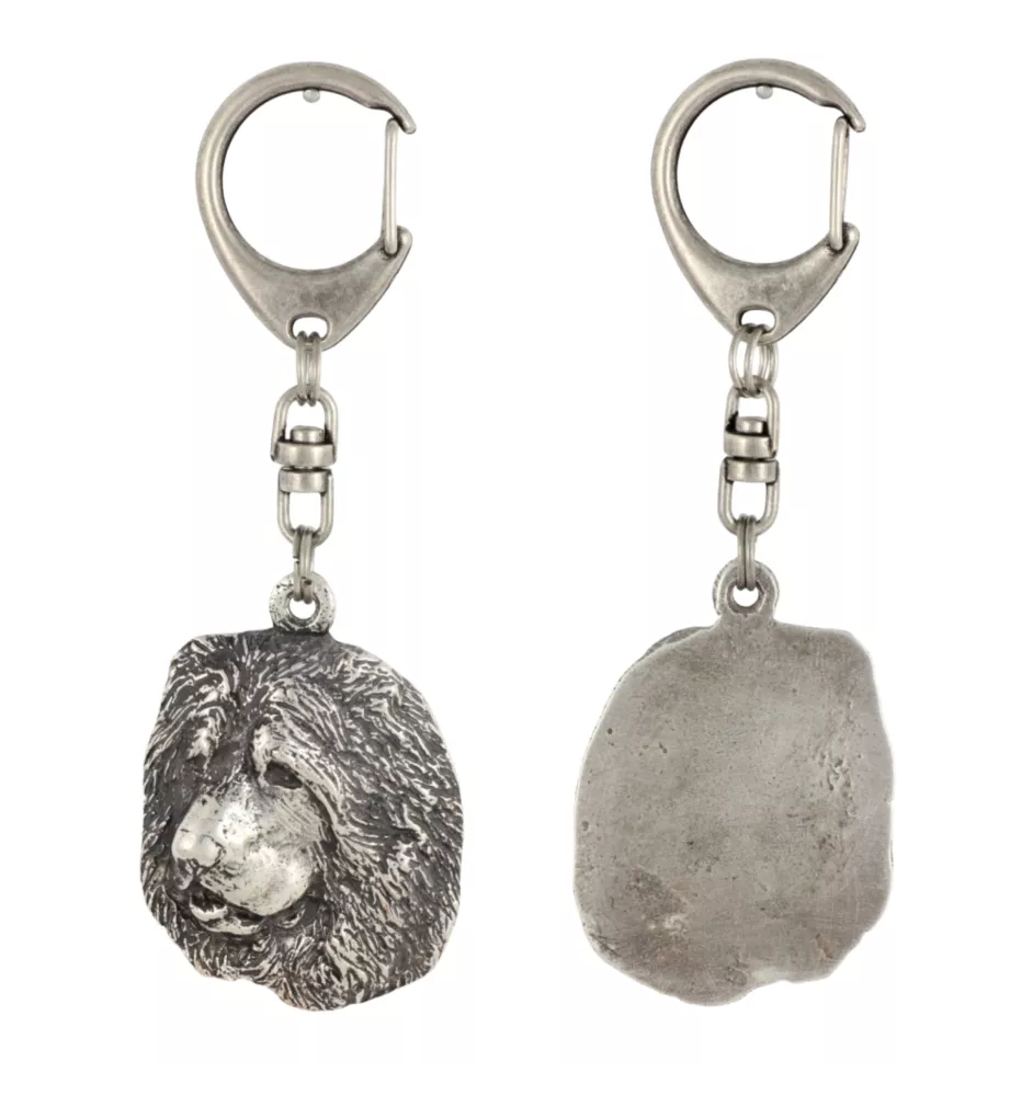 Berger du Caucase - Porte-clés argenté avec chien, décoration de sac à main, pendentif de sac à dos par la marque Art-Dog