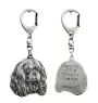 Cavalier King Charles Spaniel - Silver-plated key ring with dog, handbag decoration, backpack pendant by Art-Dog brand