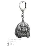 Cavalier King Charles Spaniel - Silver-plated key ring with dog, handbag decoration, backpack pendant by Art-Dog brand