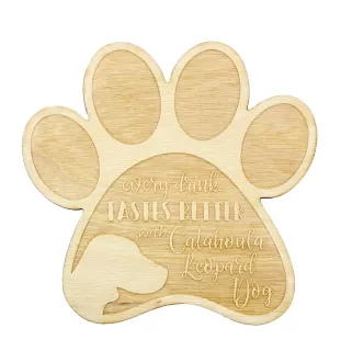 Chien léopard catahoula, Catahoula Leopard Dog - Sous-verre mug, sous-verre gravé avec chien, cadeau pour amoureux des chiens par la marque Art-Dog