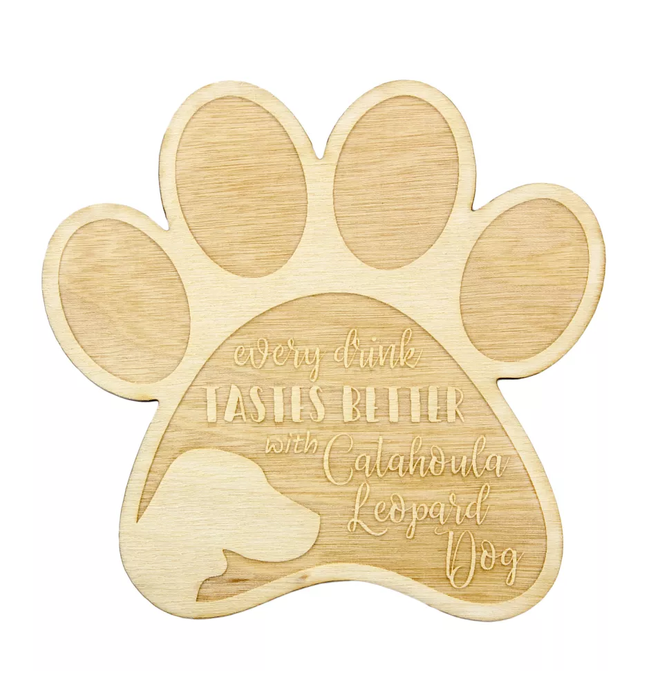 Chien léopard catahoula, Catahoula Leopard Dog - Sous-verre mug, sous-verre gravé avec chien, cadeau pour amoureux des chiens par la marque Art-Dog