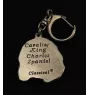 Cavalier King Charles Spaniel - Porte-clés argenté avec chien, décoration de sac à main, pendentif de sac à dos par la marque Art-Dog