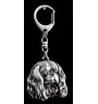 Cavalier King Charles Spaniel - Silver-plated key ring with dog, handbag decoration, backpack pendant by Art-Dog brand