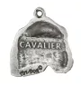 Cavalier King Charles Spaniel I - Porte-clés argenté avec chien, décoration de sac à main, pendentif de sac à dos par la marque Art-Dog
