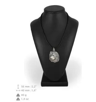 Berger du Caucase - collier avec un chien, pendentif en plaqué argent pour les fans de chiens, bijoux uniques de la marque Art-Dog