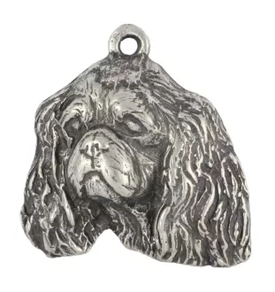 Cavalier King Charles Spaniel I - Pendentif chien argenté, décoration de sac à main, pendentif sac à dos par la marque Art-Dog