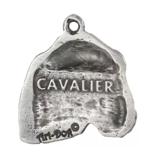 Cavalier King Charles Spaniel I - Silver-plated dog pendant, handbag decoration, backpack pendant by Art-Dog brand