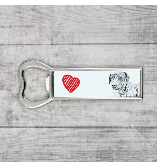 Catahoula Leopard Dog, Catahoula Cur - bottle opener with a dog, personalized fridge opener, unique gift for a man by Art-Dog brand