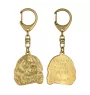 Cavalier King Charles Spaniel - Vergoldeter Schlüsselanhänger mit Hund, Handtaschenschmuck, Luxus-Accessoire der Marke Art-Dog