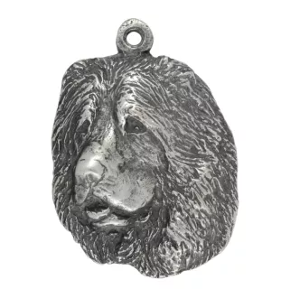 Berger du Caucase - Collier de chien dans une boîte cadeau, médaillon argenté pour fan de chien, pendentif remarquable de la marque Art-Dog