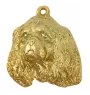 Cavalier King Charles Spaniel I - Porte-clés doré avec chien dans boîte cadeau, décoration de sac à main, accessoire de luxe de la marque Art-Dog