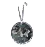 Kaukasischer Schäferhund, Kaukasischer Owtscharka - Kristallkugel mit Foto, Hundebild im Kristall, personalisierter Christbaumschmuck von Art-Dog.