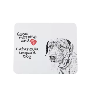 Catahoula Leopard Dog, Catahoula Cur - mouse pad with print, personalized dog-themed mouse pad, unique gadget for an office worker by Art-Dog brand