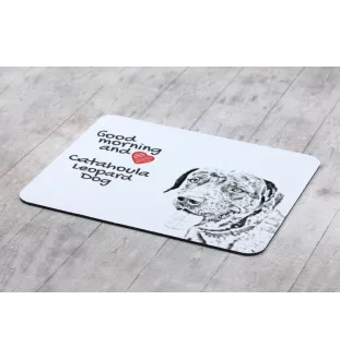 Catahoula Leopard Dog, Catahoula Cur - mouse pad with print, personalized dog-themed mouse pad, unique gadget for an office worker by Art-Dog brand