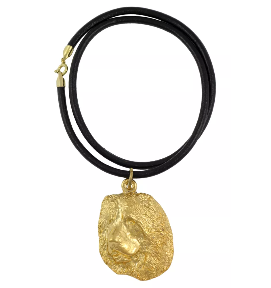 Berger du Caucase - Collier pour chien, pendentif plaqué or pour fan de chien, bijoux uniques de la marque Art-Dog