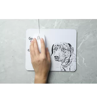 Catahoula Leopard Dog, Catahoula Cur - Mauspad mit Druck, personalisiertes Mauspad mit Hund, einzigartiges Gadget für Büroangestellte von Art-Dog.
