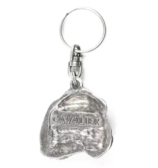 Cavalier King Charles Spaniel I - Silver-plated pendant with a dog in a decorative box, handbag decoration, backpack pendant by Art-Dog brand