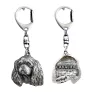Cavalier King Charles Spaniel I - Porte-clés argenté avec un chien dans une boîte cadeau, décoration de sac à main, pendentif de sac à dos par la marque Art-Dog