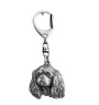 Cavalier King Charles Spaniel I - Versilberter Schlüsselanhänger mit Hund in einer Geschenkbox, Handtaschenschmuck, Rucksackanhänger der Marke Art-Dog