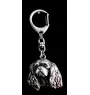 Cavalier King Charles Spaniel I - Porte-clés argenté avec un chien dans une boîte cadeau, décoration de sac à main, pendentif de sac à dos par la marque Art-Dog