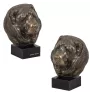 Berger du Caucase - Statue de chien, buste sur socle en pierre, sculpture, trophée pour exposition canine par la marque Art-Dog
