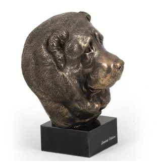 Caucasian Shepherd Dog, Caucasian Ovcharka - Dog statue, bust on stone base, sculpture, trophy for dog show by Art-Dog brand