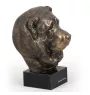 Caucasian Shepherd Dog, Caucasian Ovcharka - Dog statue, bust on stone base, sculpture, trophy for dog show by Art-Dog brand