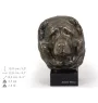 Berger du Caucase - Statue de chien, buste sur socle en pierre, sculpture, trophée pour exposition canine par la marque Art-Dog