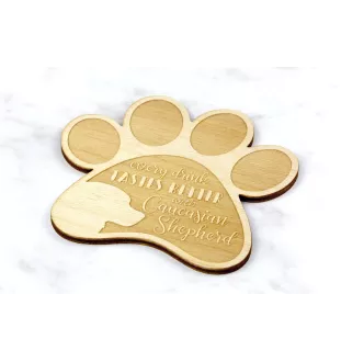 Owczarek kaukaski  podkładka pod kubek ze sklejki Art-Dog