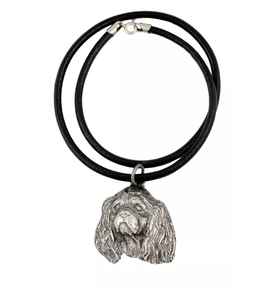 Cavalier King Charles Spaniel I - collier avec un chien, pendentif en plaqué argent pour les fans de chiens, bijoux uniques de la marque Art-Dog