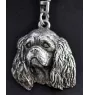 Cavalier King Charles Spaniel I - Halskette mit Hund, versilberter Anhänger für Hundefans, einzigartiger Schmuck der Marke Art-Dog