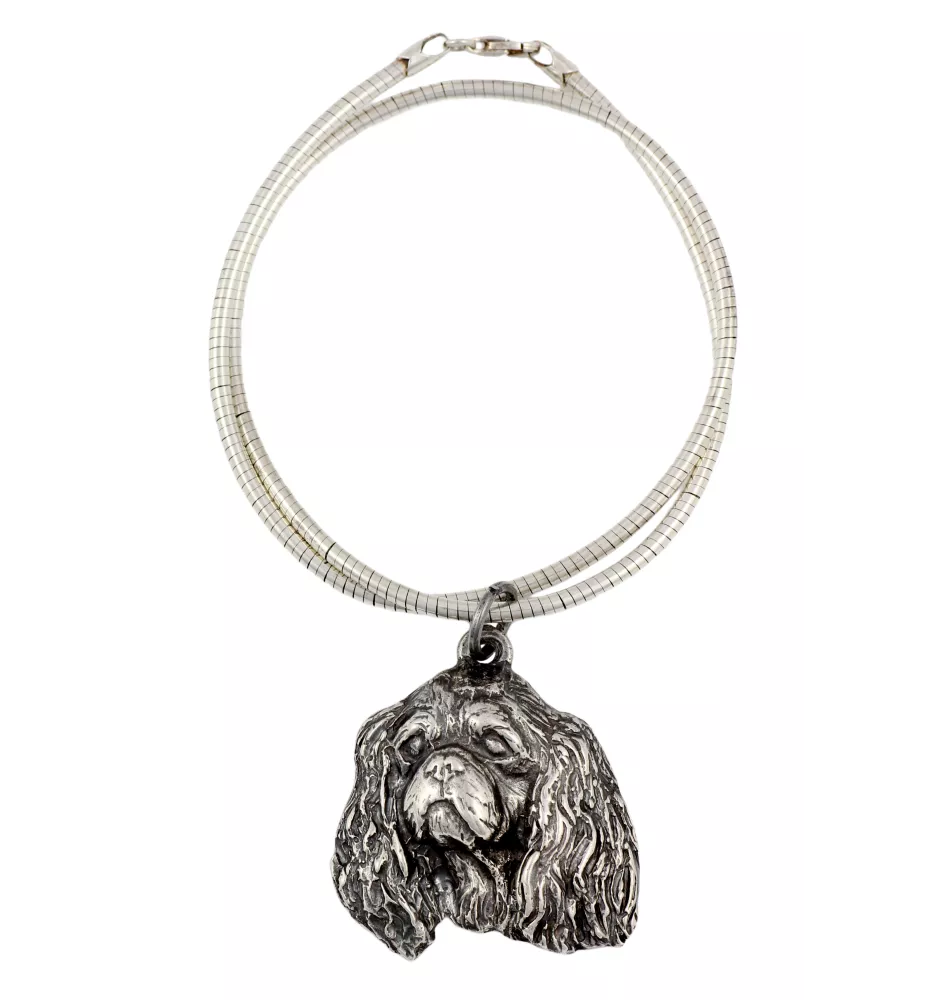Cavalier King Charles Spaniel I - Hundehalsband, einzigartiger Schmuck für den Hundefan, einzigartiger Kreuzotter-Anhänger der Marke Art-Dog