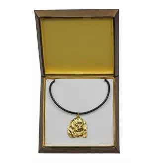 Cavalier King Charles Spaniel - Hundehalsband in Geschenkbox, vergoldeter Anhänger für Hundefans, auffälliger Schmuck von Art-Dog