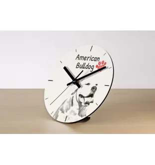 Chien léopard catahoula, Catahoula Leopard Dog - horloge murale avec chien, horloge de table avec impression, décoration personnalisée de la maison de la marque Art-Dog