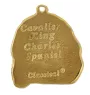 Cavalier King Charles Spaniel - Dog necklace in gift box, gold-plated pendant for dog fan, striking jewellery by Art-Dog