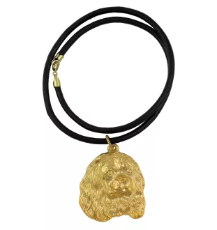Cavalier King Charles Spaniel - Hundehalsband, vergoldeter Anhänger für Hundefans, einzigartiger Schmuck der Marke Art-Dog