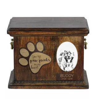 Caucasian Shepherd Dog, Caucasian Ovcharka - urn for dog ashes, personalized urn with a photo, dog photo urn by Art-Dog