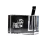 Catahoula Leopard Dog, Catahoula Cur - Pen stand, crystal organiser with dog photo, unique desk decoration by Art-Dog brand