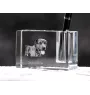 Catahoula Leopard Dog penholder kryształowy z psem Art-Dog