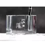 Catahoula Leopard Dog, Catahoula Cur - Pen stand, crystal organiser with dog photo, unique desk decoration by Art-Dog brand