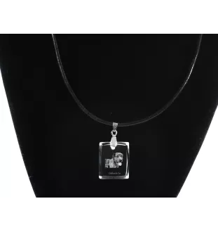 Catahoula Leopard Dog, Catahoula Cur - Crystal dog pendant, photo necklace, unique jewellery by Art-Dog