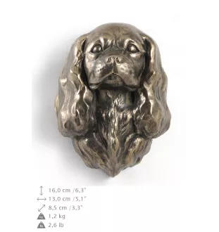 Cavalier King Charles Spaniel I - Dog statue, hanging bust, unique decoration for dog lover by Art-Dog brand
