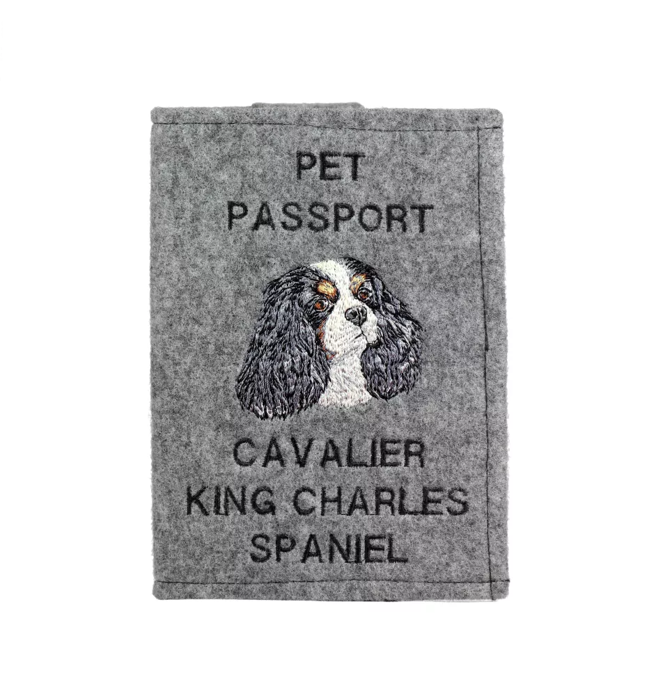 Cavalier King Charles Spaniel - Porte passeport pour chien, porte document, cadeau pour le voyageur de la marque Art-Dog